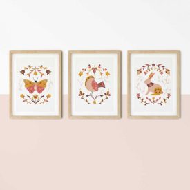 Mökki gyerekszoba falikép szett A3