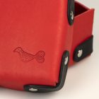 Szegecselt bőr ékszerdoboz 