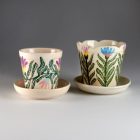 Kerámia kaspó, közepes