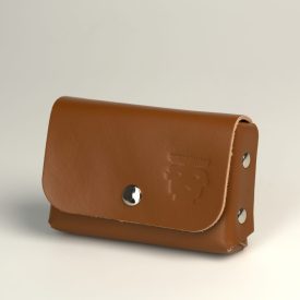 Szegecselt bőr pénztárca 