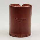 Bőr asztali tolltartó 