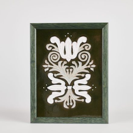 Beart kerámia falikép- zöld