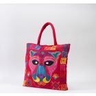 Mexikói jaguár mintás, cipzáras, nagy táska